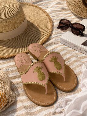 Jack Rogers Pineapple Sandals - Size 11